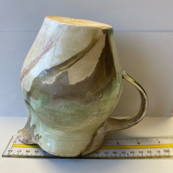 Vintage Studio Ceramic Art Pottery Drip Glaze Pitcher - Picture 8 of 9